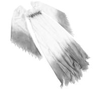 BESPORTBLE Disfraz de Novia Zombi para Mujer Talla M Vestido Victoriano Blanco de Algodón Disfraz Gótico para Halloween y Fiestas Temáticas Traje de Bruja Fantasma Adulto Vestido de