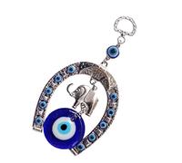 BESPORTBLE Elefante de Ojo Malvado Azul Turco Y Herradura Turca Cuentas de Nazar Adornos para Colgar en La Pared del Coche para Protección Bendición Y Fuerza