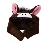 BESPORTBLE Elegante Diadema para Mascotas para Gatos Conejillos de Indias Gorro para Cachorros Diseño de Orejas de Burro Accesorios para Disfraces de Fiesta