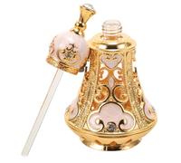BESPORTBLE Envase de perfume recargable de vidrio estilo Medio Oriente, botella compacta para aceites esenciales y fragancias, adecuada para viajes y uso diario
