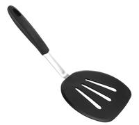 BESPORTBLE Espátula de Silicona Negra Resistente al Calor Multifunción para Wok y Cocina Doméstica Pala Ergonómica Flexible Antiadherente Utensilio Portátil Adecuado para Cocinar en Hogar