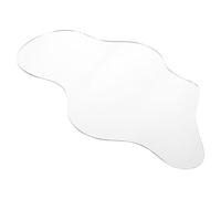 BESPORTBLE Espejo Decorativo de Acrílico Plata para Pueblo Navideño, Lago Curvado Irregular Alta Transparencia para Escenas en Miniatura y Decoración de Pista de Patinaje