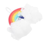 BESPORTBLE Esponja para Ñiño Forma de Arcoíris 1 Unidad Tamaño Compacto Suave Delicada para Bebés y Niños Adecuado para Baño Diario Accesorio de Baño Seguro y Ergonómico