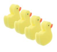 BESPORTBLE Esponjas De Baño Forma De Patito 4 Piezas Tamaño Pequeño Esponja Suave Para Niños Cuidado Corporal Hora Del Baño Juegos y Viaje