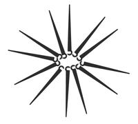 BESPORTBLE Estacas para Riego por Goteo 4/7 MM Soporte Fijo para Manguera de Jardín Estacas de Suelo de 11 CM de ABS Kit de 50 Piezas para Irrigación Huertos Invernaderos y Terrenos