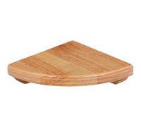 BESPORTBLE Estante de Esquina de Madera para Pared, Estante Organizador para Baño y Dormitorio, Diseño Sectorial Montaje Fácil, sin Bordes Afilados, Tamaño Compacto