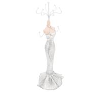 BESPORTBLE Estante para Joyas de Escritorio 27 Cm Diseño de Maniquí Princesa, Organizador Creativo para Collares, Anillos y Pendientes, Expositor Decorativo Compacto para Almacenamiento