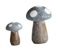 BESPORTBLE Estatua de Resina de Hongos Diminutos Paquete de 2 Figuras de Hongos para Accesorios de Fotografía de Escritorio