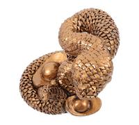 BESPORTBLE Estatua de Serpiente de Resina Decoración Artesanal Realista Figurilla Animal para Hogar y Oficina Color Bronce Antiguo