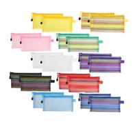 BESPORTBLE Estuche Multifunción de Gran Capacidad 20 Piezas para Lápices | Nylon y Plástico, Almacenamiento Versátil para Útiles y Maquillaje, Tacto Cómodo, Uso Diario Color Aleatorio