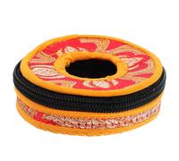 BESPORTBLE Estuche Para Campanas De Nepal Funda Para Platillos Tingsha Para Meditación y Yoga Incluye Bolsa De Almacenamiento Color Natural
