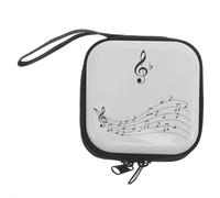 BESPORTBLE Estuche Porta Púas Portátil de Hojalata Cierre de Cremallera, Caja Organizadora Compacta para Accesorios de Guitarra, Clavos Guzheng y Resina Erhu, Adecuado para Músicos