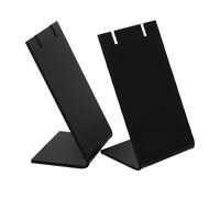 BESPORTBLE Exhibidor de Pendientes Forma de L Soporte Acrílico Negro para Joyas Vitrina para Pulseras y Collares Organizador Multifuncional para Tienda y Mostrador