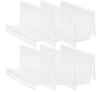 BESPORTBLE Exhibidor Transparente para Carteras 6 Piezas Organizador de Bolsos de Plástico para Escritorio Soporte para Tarjetas y Postales Estante Compacto para Tienda y Hogar