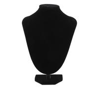 BESPORTBLE Expositor De Joyas Busto Negro Terciopelo, Soporte Organizador De Collares, Material Durable, Para Hogar y Tienda, 20 Cm Alto