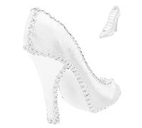 BESPORTBLE Expositor De Joyas Moderno De Tacón Alto, Soporte Para Anillos De Zapatos, Organizador De Joyería Compacto, Uso Doméstico, Color Perla, Tamaño Pequeño