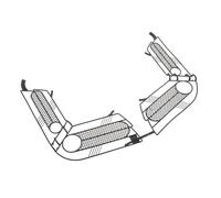 BESPORTBLE Faldón de Rueda Trasera para Bicicleta Negro, Protector de Malla Resistente para Asiento Trasero, Cobertura de 15,7 X 4,1 X 0,8 Pulgadas, Protección contra Golpes y Grava