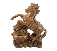 BESPORTBLE Figura de Caballo Feng Shui de Resina Grande 18 CM, Escultura Coleccionable del Zodíaco Chino para Prosperidad en Oficina y Hogar, Decoración para Año 2026