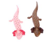 BESPORTBLE Figuras de Salamandra Artificiales para Niños Adornos de 2 Unidades Realista Decoración de Exteriores Juguetes Educativos Reptiles