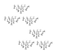 BESPORTBLE Figuras De Soldados De Plástico Modelo Militar para Niños, 200 Piezas, Mini Soldados De Plástico En Poses Variadas, Juego Educativo De Simulación Bélica, Adecuado para Fiestas Infantiles