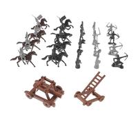 BESPORTBLE Figuras Miniatura Soldados Medievales Modelo Caballería Resistente Decorativo para Exhibición