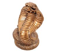BESPORTBLE Figurilla de Serpiente de Resina Color Bronce Antiguo Decoración de Escritorio y Estantería Adorno Versátil para Hogar y Oficina Modelo Educativo para Regalo Original