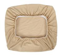 BESPORTBLE Funda Elástica para Taburete de Piano de Poliéster, Tamaño Pequeño (40-65 Cm), Color Beige Claro, Funda Gruesa y Envolvente para Banco de Casa, Cubierta Protectora Lavable para