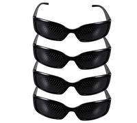 BESPORTBLE Gafas de orificio gafas estenopeicas anteojos para anteojos estenopeicos gafas de protección para gafas para el cuidado de ordenador personal Negro