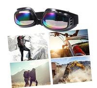 BESPORTBLE Gafas de Seguridad para Moto y Ciclismo con Lente Doble Antivaho Diseño Esférico y Protección Uv Retro con Lentes Coloridas Ajustables y Resistentes para Esquí y Snowboard