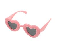 BESPORTBLE Gafas De Sol De Corazón Delirio Fiesta En La Playa Miedoso Paseo Divertido Amar Ultravioleta Conformado Gafas De Sol De Los 90 Para Mujer Gafas Frías Ordenador Personal Rosa