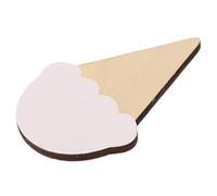 BESPORTBLE Gancho de Pared Infantil de Madera Maciza en Color Blanco Helado Colgador Adhesivo Resistente para Toallas Mochilas y Decoración de Habitaciones Organizador Funcional para Baño