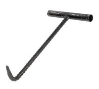 BESPORTBLE Gancho para Tapa de Alcantarilla Forma de T Acero Resistente Anticorrosión 40 CM Gancho Elevador para Mantenimiento de Pozos y Puertas Enrollables Herramienta Industrial