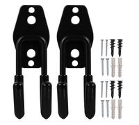 BESPORTBLE Gancho pesado para mangueras de jardín 4 piezas, soporte de pared resistente al clima, ganchos antideslizantes para exteriores, organizador multiusos para garaje y herramienta