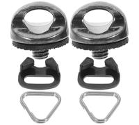 BESPORTBLE Gancho Triangular Dividido para Correa De Cámara, Tornillos Arandela, Set De 4 Piezas, Conexión Rápida, para Correas De Hombro, Color Negro, Accesorios para Fotografía