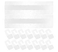 BESPORTBLE Ganchos Autoadhesivos de Pvc Transparentes 100 Piezas, Ganchos para Colgar Adhesivos 20x35 Mm, para Exhibición Minorista y Organización en Hogar y Cocina