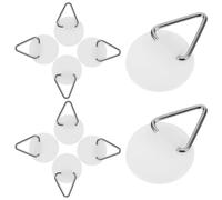 BESPORTBLE Ganchos de Placa Autoadhesivos Invisibles de Plástico y Metal, Redondos de 22 Mm, Gancho para Colgar Pared Alta Capacidad de Carga, Ideales para Cocina, Baño y Dormitorio