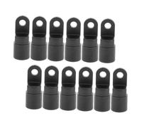 BESPORTBLE Ganchos Terminales de Cuerda Elástica para Kayak y Canoa, Plástico Resistente al Agua, Diseño Compacto y Ligero, 12 Piezas, Accesorios Náuticos para Deportes Acuáticos