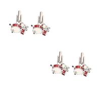 BESPORTBLE Gemelos De Tambor - Accesorio Accesorios De Traje Esmalte Redondo Enlaces Campo De Golf Oro Brazalete Studds De Tuxedo Gemelos De Esmoquin Para Hombre Latón 2 Piezas X 4