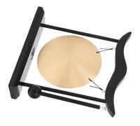 BESPORTBLE Gong de Escritorio de Cobre Zen sin Inscripciones Campana China para Decoración Asiática de Mesa Adorno Feng Shui para Sala de Estar y Oficina Centro de Mesa Decorativo