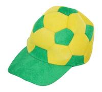 BESPORTBLE Gorra de Béisbol del Equipo de Fútbol Brasileño para Fiestas y Días de Partido, Tamaño 55-59 Cm, Diseño Transpirable Estampado de Brasil, Sombrero para Aficionados y Eventos