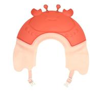 BESPORTBLE Gorro de Baño Forma de Cangrejo Rojo Visera de Plástico Que Protege los Ojos y Evita Que el Champú Toque la Cara