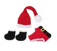 BESPORTBLE Gorro de Crochet para Bebés Recién Nacidos Estilo Navideño Artesanal Diseño Elástico y Transpirable Adecuado para Fotos de Cumpleaños y Regalos Estilo Aleatorio