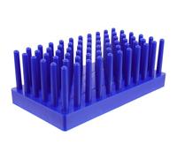 BESPORTBLE Gradilla para Tubos de Ensayo Estructura de 66 Lugares, Material Plástico Resistente, Soporte para Tubos de Prueba en Laboratorios y Aulas de Ciencia