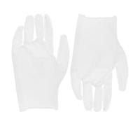 BESPORTBLE Guantes De Algodón Blancos Para Inspección y Protección De Joyas, Ajustados y Reutilizables, Un Par Para Cuidado Delicado En Exhibición y Limpieza