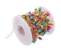 BESPORTBLE Guirnalda de Luces Navideñas Miniatura para Casas de Muñecas 5 Metros 101 Mini Luces Recubrimiento Galvanizado Decoraciones para Manualidades Navideñas y Jardines de Hadas