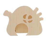 BESPORTBLE Hamster Wooden Hideout with Climbing Ladder Multi-Purpose Shelter for Hamsters Mice and Small Pets Wooden Design for -Term Use and Exercise Activities