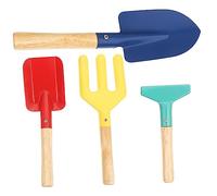 BESPORTBLE Herramientas de Jardinería para Mango de Madera Pala Rastrillo Horquilla y Paleta Kit para Playa Parque y Jardín Diseño Seguro y Fácil de Usar Color Aleatorio Color Aleatorio