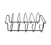 BESPORTBLE Hierro Negro Parrilla Portátil, para Asar Carne y Costillas | Rejillas Verticales Varias Parrillas, Absorción Rápida del Calor, Camping y Jardín