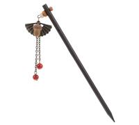 BESPORTBLE Horquilla De Abanico Estilo Retro Para Pelo Palillo Chino De Madera Borla De Bellota Accesorio Étnico Para Mujer Para Viajes y Fiestas