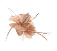 BESPORTBLE Horquilla De Plumas Para Mujer Elegante Pinza De Pelo De Boda Accesorio De Pelo Bohemio Color Nude Ligera y Cómoda Para Fiesta